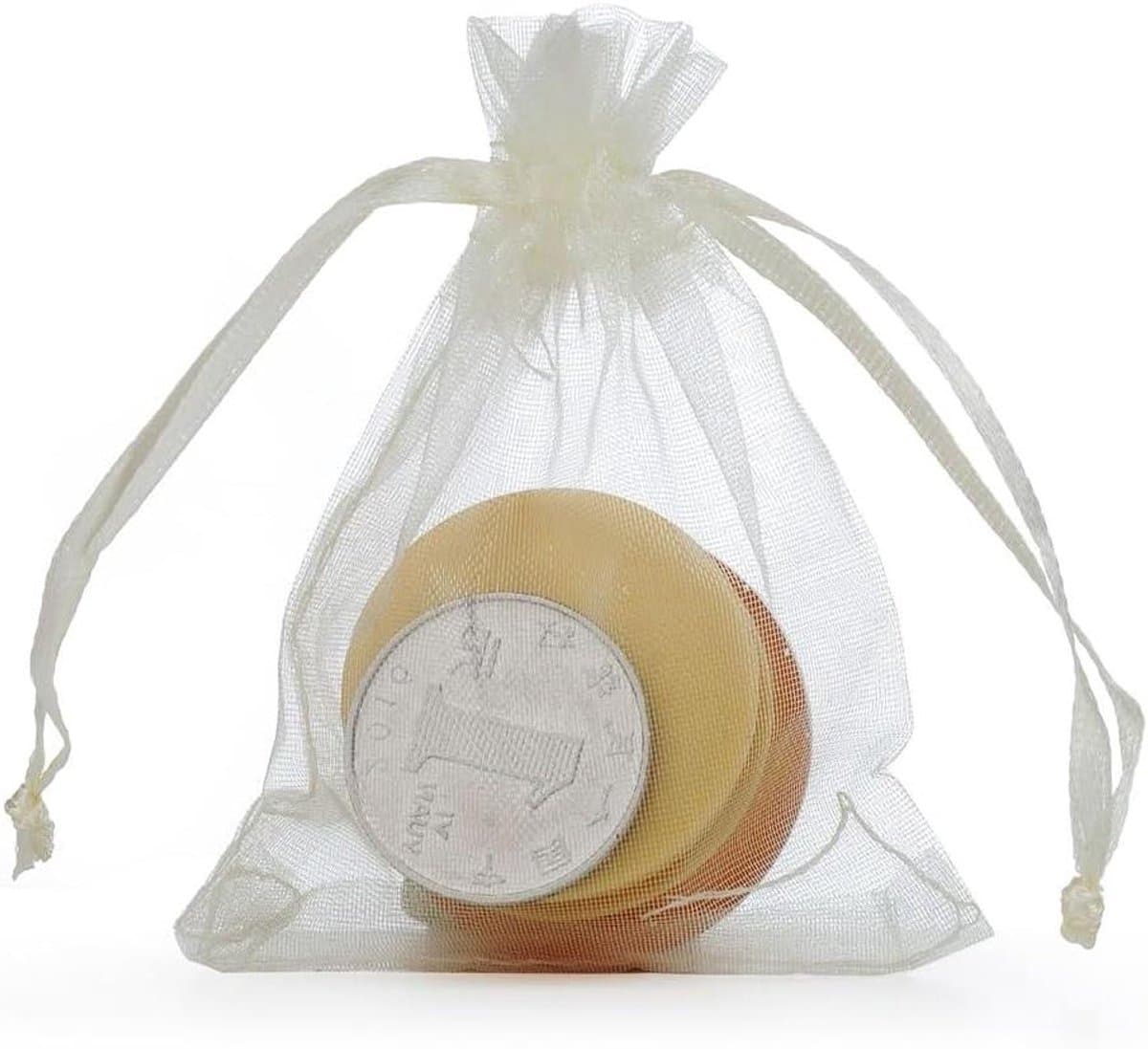 Druiven Beschermzakjes - Fruit Netten - Bescherming Tegen Ongedierte - Herbruikbaar Organza Materiaal - 50 stuks 9x12 cm - Beige — afbeelding 1