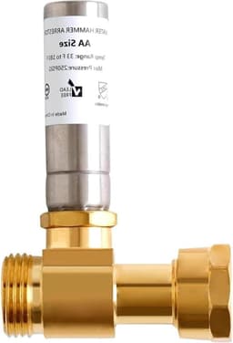 Waterslagdemper Wasmachine - Waterhamer Stopper - Leiding Geluid Reduceren - Messing Constructie - 3/4 inch - Goud — thumbnail 1