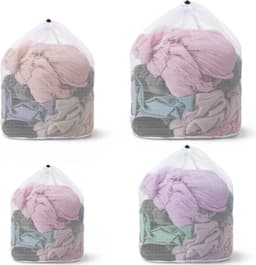 Netwaszakken voor Wasgoed, 4 Maten, Robuuste Waszakken voor Wasmachine, Ideaal voor Delicate Kleding, 4 Stuks, 78,7 x 58,4 cm — thumbnail 1