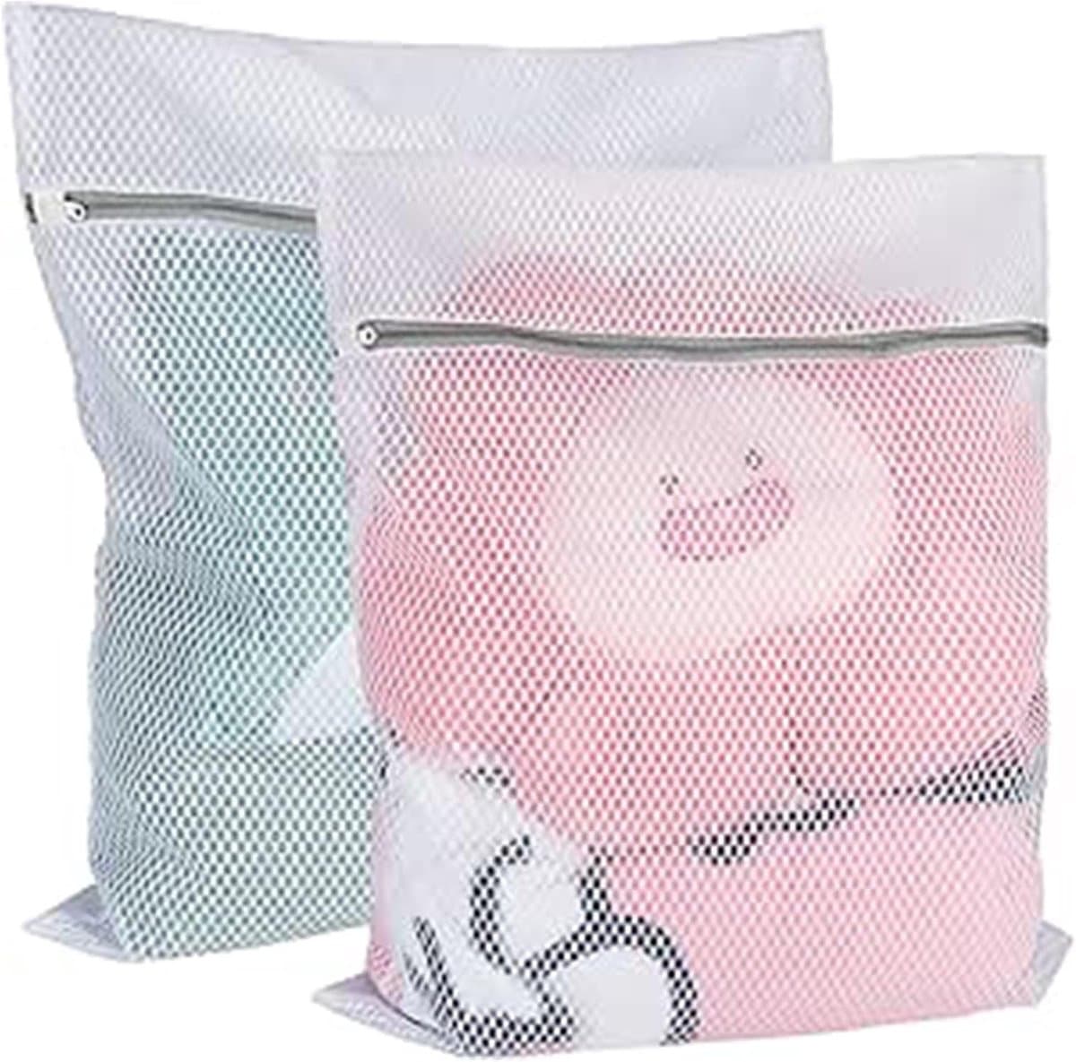 Grote Waszakken met Rits, 2 Stuks, Ideaal voor Delicate Kleding, Sokken en Wassen in de Wasmachine — afbeelding 1