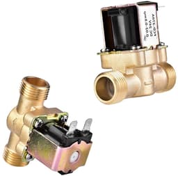 Normaal Gesloten 1/2" DC 24V Solenoïde Ventiel voor Waterbeheersing, Geschikt voor Wasmachines en Tuinslangen, Messing Constructie — thumbnail 2