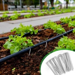 Set van 50 extra sterke grondankers en haringen voor worteldoek en foliezeilen, gegalvaniseerd en duurzaam — thumbnail 5