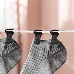 Wasknijpers - Kledingclips - Kleding Ophangen - Antislip Ontwerp - 40 Stuks - Zwart — thumbnail 2