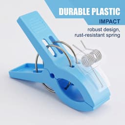 Grote Wasknijpers - Robuuste Klemmen - Kleding Drogen - Winddicht Ontwerp - 12 Stuks - Grijs — thumbnail 3