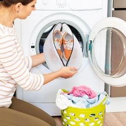 Schoenwasnet voor Sneakers en Sokken - 2 Stuks Met Rits voor de Wasmachine (24 x 24 x 42cm) - Ideaal voor Bescherming en Onderhoud van Schoenen — thumbnail 2