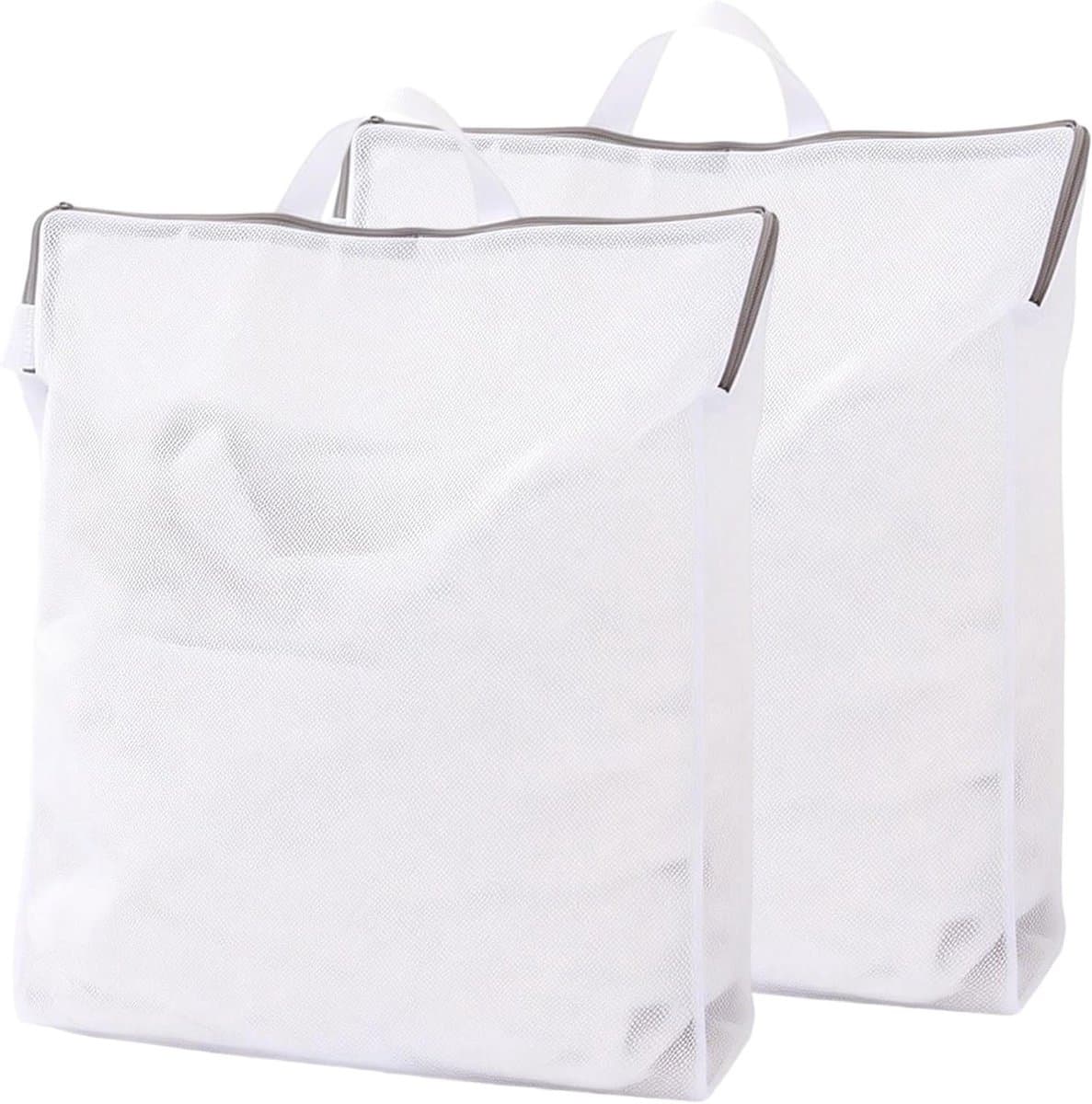 Wasnetten voor Wasmachine 50x60cm - Grote Waszakken met Ritssluiting voor Kledingbescherming en Vervorming Voorkomen — afbeelding 1