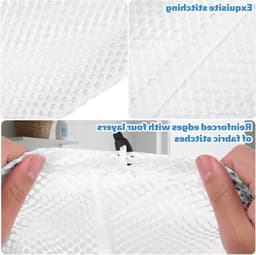 Netto Laundry Bag 50x60cm met Trekkoord, Wasbare Witte Waszak voor Thuis, Reizen en Universiteiten — thumbnail 5