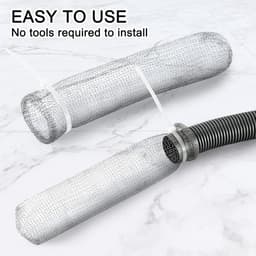 24 stuks pluizenfilters voor wasmachines, roestvrijstalen pluizenvangers, wasfilter voor wasmachineslang met 24 kabelbinders — thumbnail 3