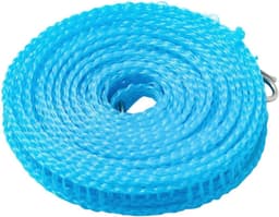 Waslijn - Draagbaar - Kamperen Reizen - Winddichte Haken - 500 cm - Blauw — thumbnail 3