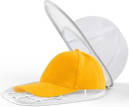 Hoedenwasrek - Hoedenwaszak - Vormvast - Geschikt voor baseballpetten en platte petten - 35*23*13 cm - Wit — thumbnail 1