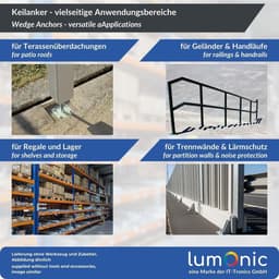 Zwaar Anker - Wiganker Beton - Stevig Bevestigen - Doorsteekmontage - M10 x 100mm - Gegalvaniseerd — thumbnail 3
