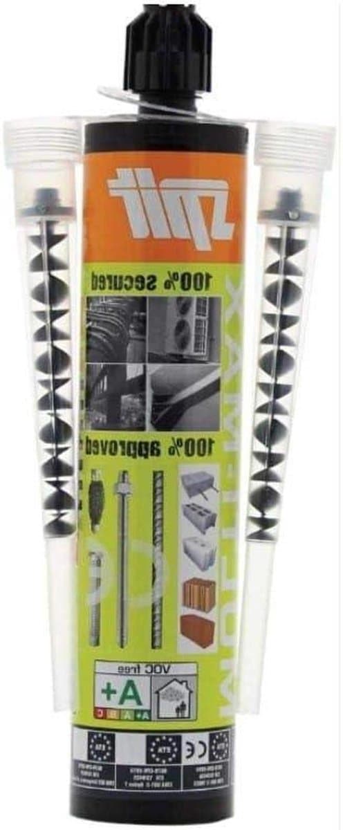 Chemische Mortel - Injectieanker - Bevestigen in Steen - Brede Toepassing - 280 ml - Grijs — afbeelding 1