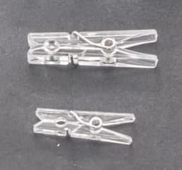 Hangende Clips - Wasknijpers Klemmen - Foto Decoratie - Transparant Kunststof - 50 Stuks - Doorzichtig — thumbnail 3