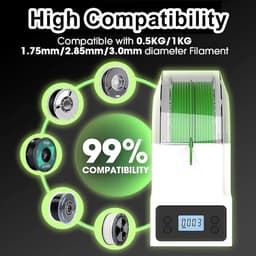 Filament Droger - Dehydrator Box - 3D Printen - Instelbare Temperatuur - 1.75mm 3.00mm - Wit — thumbnail 4