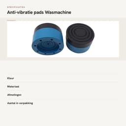 Dailygoods- Antivibratie Pads 4 Stuks - Geluiddichte Voeten - Wasmachine/Droger Stabilisatie - Ondersteuning Kit - PVC/Rubber Materiaal - Eenvoudig te Gebruiken - Schokabsorberende Pads — thumbnail 3