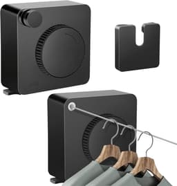 Uittrekbare Waslijn - Wand Waslijn - Kleding Drogen - Verstelbaar en Robuust - 48 Meter - Zilver — thumbnail 1