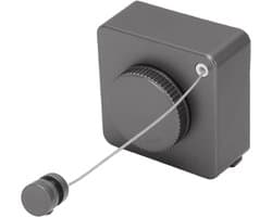 Intrekbare Waslijn - Waslijn Binnen Buiten - Ruimtebesparend Ophangen - Niet-doorhangend Ontwerp - 20 kg Capaciteit - Grijs