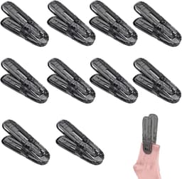 Wasknijpers - Kleerklemmen - Kleding Drogen - Winddicht Ontwerp - 10 Stuks - Transparant Grijs — thumbnail 4