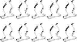 Veerklemmen Gereedschap - Opbergclips - Gereedschap Organiseren - Zware Kwaliteit - 10 Stuks - Zilver — thumbnail 1