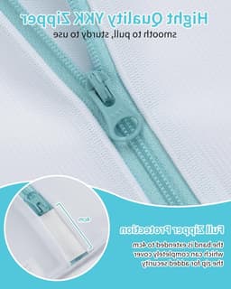 Mesh Waszakken met Ritsen - 2 Stuks 30 x 40 cm, Herbruikbare Waszak voor Delicate Kleding, Ondergoed en Sokken — thumbnail 5