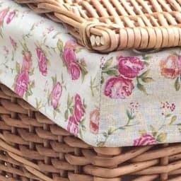 Wasmand Vierkant - Wasbox Riet - Kleding Opbergen - Licht Gestoomde Wilg - 35 x 50 x 34 cm - Roze — thumbnail 2