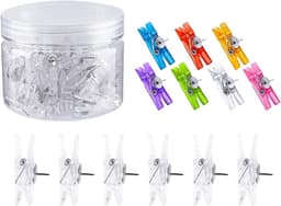 Houten Punaises Clips - Mini Knijpers - Foto's Bevestigen - Met Veerclip - 2 Dozen - Niet Gespecificeerd — thumbnail 5