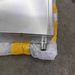 Opvangbak Wasmachine - Lekbak RVS - Apparaten Beschermen - Roestvrij Staal - 70x90cm - Zilverkleurig — thumbnail 4
