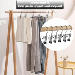 Set van 20 Kledingknijpers - Draagbare Kledingclips voor Broeken, Schoenen en Handdoeken - Duurzame Metalen Haakjes met Tangen voor Thuisgebruik — thumbnail 2
