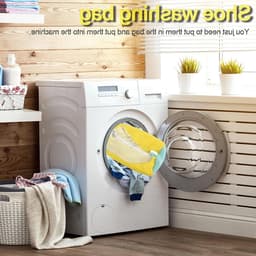 Herbruikbare Schoenwaszak voor Diverse Schoenen, Wasmachine- en Drogenbestendig, Voorkomt Dents en Beschadigingen, Ideaal voor Sport- en Laarzen, Geel — thumbnail 5