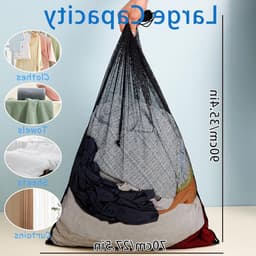 Extra grote wasnetzakken 70x90cm - 2 stuks, stevig en ideaal voor kleding, lingerie en delicate was in de wasmachine — thumbnail 5