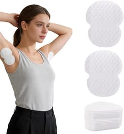 120 Stuks Zweetabsorberende Onderarm Inzetstukken voor Dames en Heren - Wegwerp Okselbescherming, Ademend en Zweetabsorberend voor Effectieve Zweetcontrole — thumbnail 1