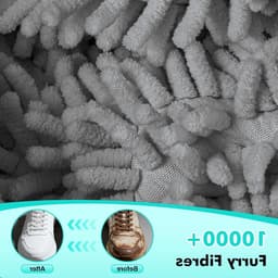 2-in-1 Schoenwaszak voor de Wasmachine, Herbruikbare Waszak voor Schoenen met Rits en 360° Reiniging, Ideaal voor Sneakers en Sportschoenen, Grijs — thumbnail 2