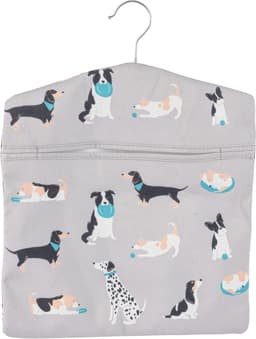 Wasknijper Tas - Kleding Hanger - Wassen Ophangen - Met Ophanghaak - 33 x 30 cm - Grijs — thumbnail 1