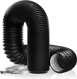 Afvoerslang - Ventilatieslang Flexibel - Mobiele Airco - Hittebestendig Materiaal - 2.5 Meter - Zwart — thumbnail 1