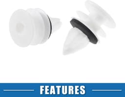 Dailygoods- Deurbekledingsclips - Duurzaam Kunststof - 10 Stuks - Wit - Slijtvast - Voor Chevrolet/Buick - Totale Lengte 28 mm - Autoclips — thumbnail 5