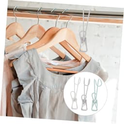 Draagbare Wasknijpers - Kledingclips - Kleding Ophangen - Winddicht Ontwerp - 6 Stuks - Wit — thumbnail 5