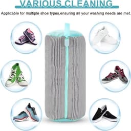 Schoen Waszak voor Wasmachine – Beschermende Waszak met Ritssluiting voor Sneakers & Sportschoenen – Herbruikbare Schoenen Waszak — thumbnail 3