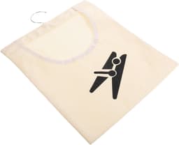 Wasknijper Opbergtas - Wasknijperhouder Organizer - Wasknijpers Sorteren - Met Ophanghaak - 35.7 cm Breed - Beige — thumbnail 1