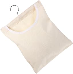 Wasknijper Opbergtas - Kleding Clip Houder - Wasknijpers Opbergen - Met Ophanghaak - 35x27cm - Beige — thumbnail 1