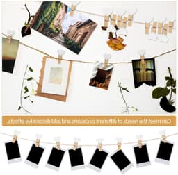 Set van 20 Houten Hart Kledingknijpers - Mini Clips voor Foto's, Creatieve Projecten en Decoraties, Lichtgewicht en Duurzaam voor Feesten en Gezinsgebruik — thumbnail 4