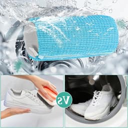 Waszak voor Schoenen met Rits - Ideaal voor de Wasmachine, Geschikt voor Alle Schoenen en Maten, Beschermt en Reinigt Effectief — thumbnail 4
