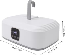 Dailygoods - Draagbare Wasdroger - Compacte Droger - Stille Sneldrogende Reisdroger - Wit - Mini-droger - Energiezuinig - Geschikt voor Kleding - Opvo... — thumbnail 3