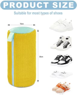 Dailygoods- Schoentas 360° Reiniging - Waszak Schoenen - Drielagige Mesh - Scheurvast - Ritssluiting - Hoogwaardig Polyester/Nylon — thumbnail 5