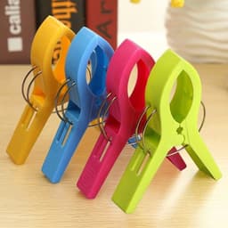 Dailygoods- Strandhanddoekclips 12 Stuks - Grote Wasknijpers - Antislip Ontwerp - Lichtgewicht - Multifunctioneel - Stevige Draagbare Clips - Handdoekclips — thumbnail 5