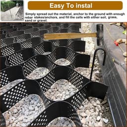 Grind Stabilisatie Grids - Bodem Stabilisator Erosie Controle - Pad Aanleg - Heavy Duty Ontwerp - 40 x 40 cm — thumbnail 4