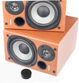Luidspreker Isolatie Pads - Trillingsdempers - Audio Verbetering - Carbon Fiber Constructie - 30x30x10 mm - Zwart — thumbnail 5