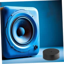 Luidspreker Isolatie Pads - Trillingsdempers - Audio Verbetering - Carbon Fiber Constructie - 30x30x10 mm - Zwart — thumbnail 2
