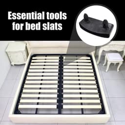 SVGCommerce - Bed Clips - Ondersteuning voor Bedden - 20 Stuks - Zwart - Bedplaat Bevestiging - Geschikt voor Eenpersoons en Tweepersoonsbedden - 55mm — thumbnail 2