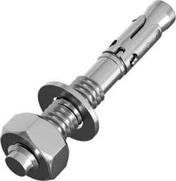 Zwaardere Zwaarlastanker M12 x 95mm verzinkt voor metaalankers en doorsteekinstallaties — thumbnail 1