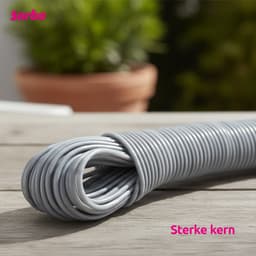 Sorbo Waslijndraad met Staalkern - Waslijn 20 Meter - Kunststof - Extra Sterk voor Binnen en Buiten — thumbnail 2